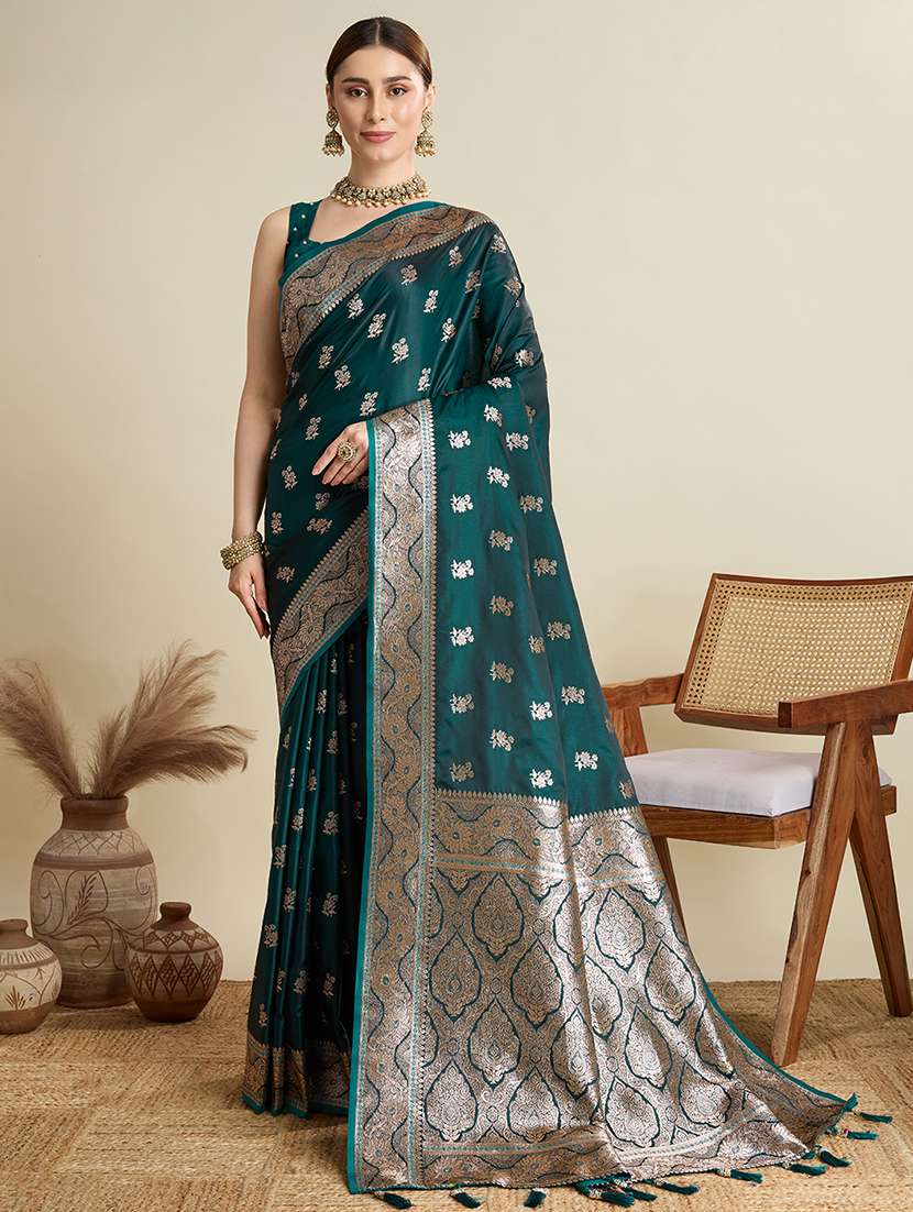 women self design banarasi saree with blouse - 22001349 -  Standard Image - 1