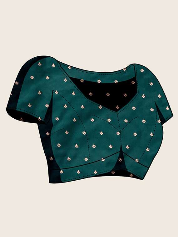 women self design banarasi saree with blouse - 22001349 -  Standard Image - 6