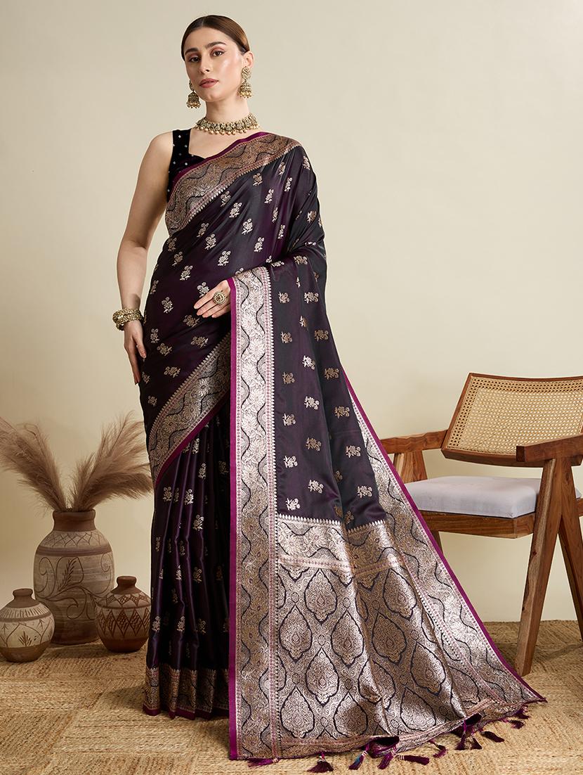 women self design banarasi saree with blouse - 22001350 - Standard Image - 1