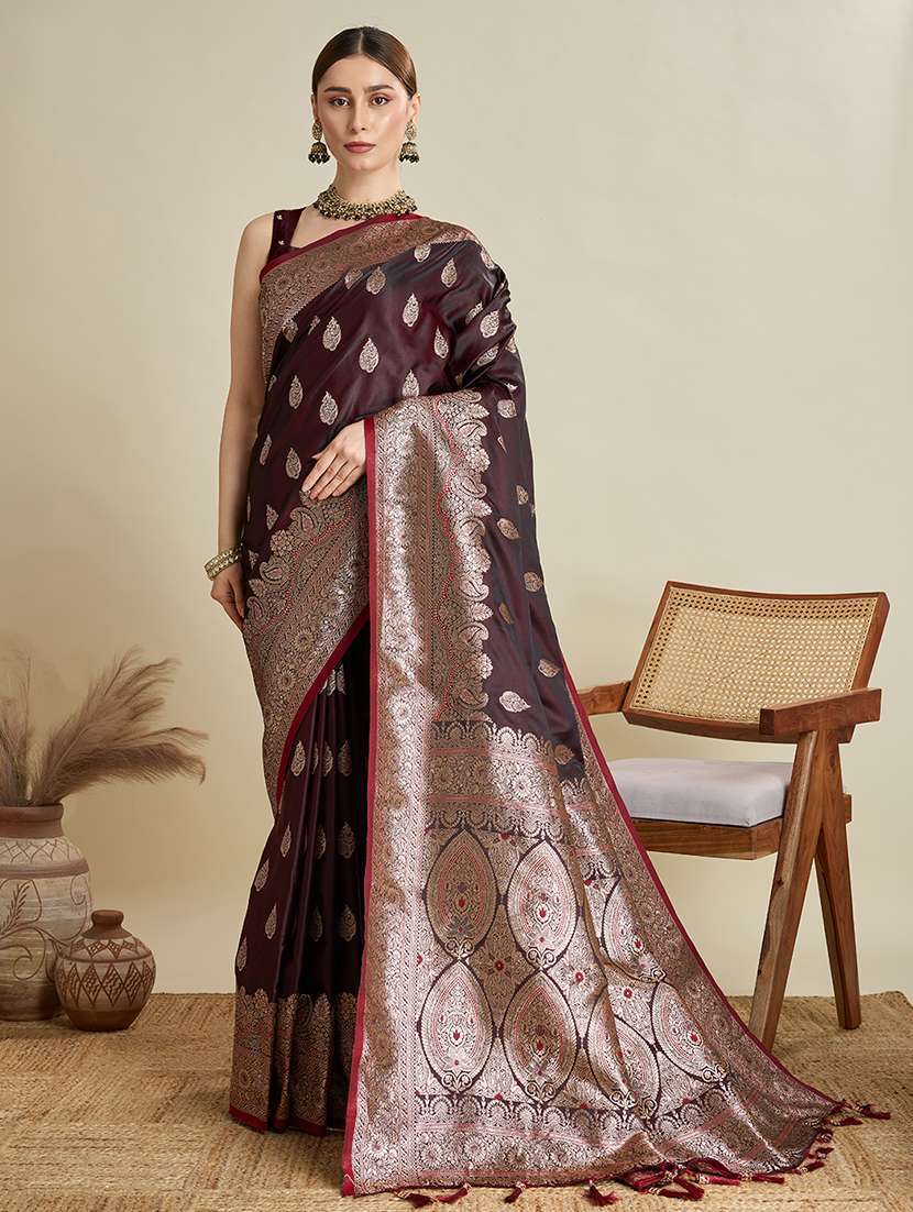 women self design banarasi saree with blouse - 22001352 -  Standard Image - 1