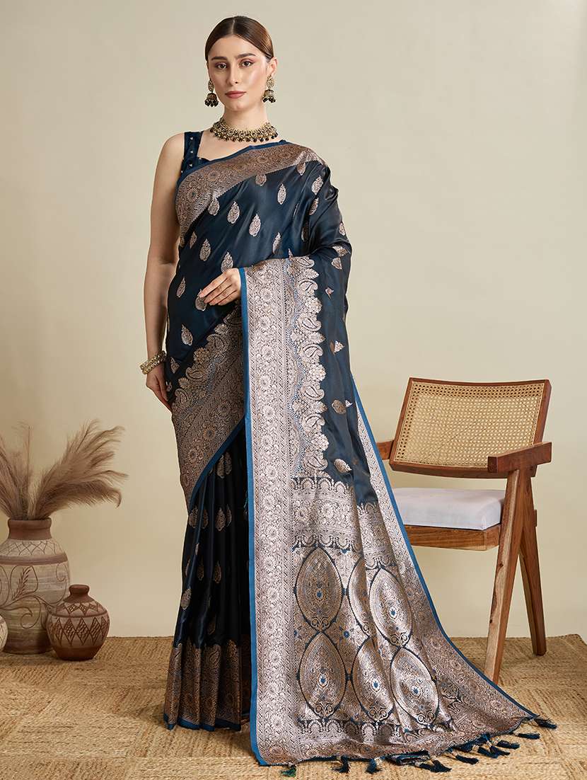 women self design banarasi saree with blouse - 22001353 -  Standard Image - 1
