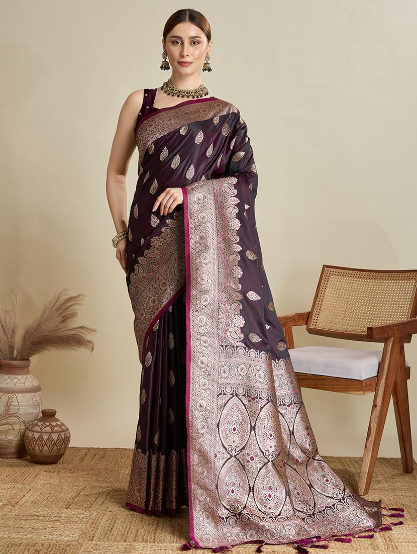 women self design banarasi saree with blouse - 22001355 -  Standard Image - 1