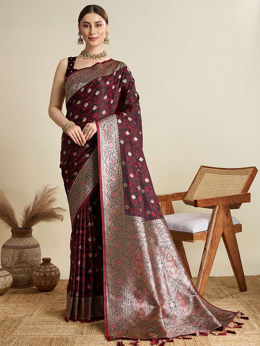 women self design banarasi saree with blouse - 22001358 -  Standard Image - 1
