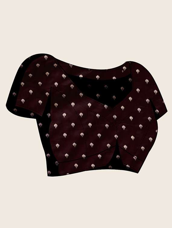 women self design banarasi saree with blouse - 22001358 -  Standard Image - 6