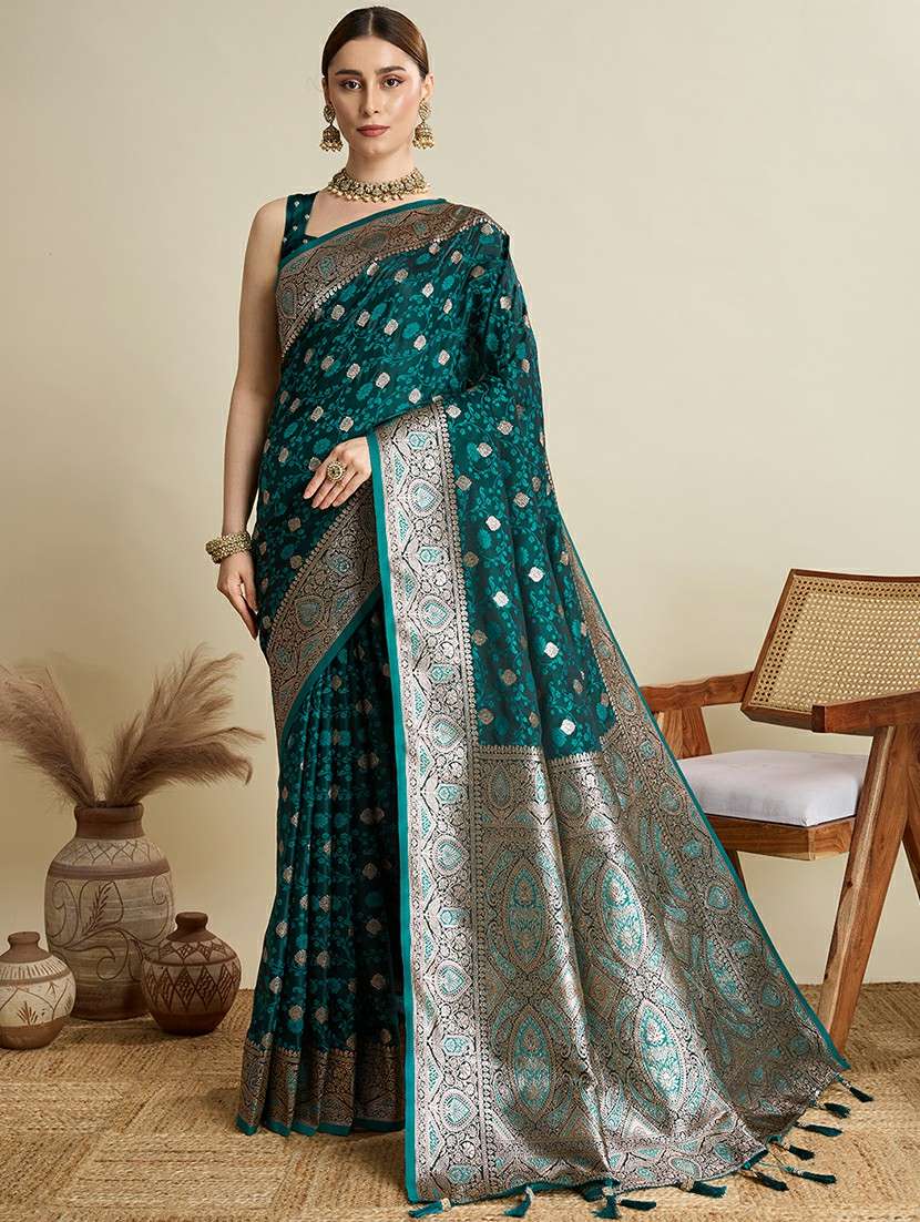 women self design banarasi saree with blouse - 22001359 -  Standard Image - 1