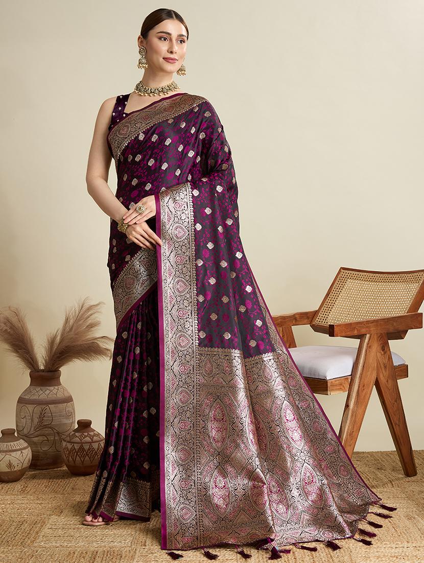 women self design banarasi saree with blouse - 22001360 -  Standard Image - 1