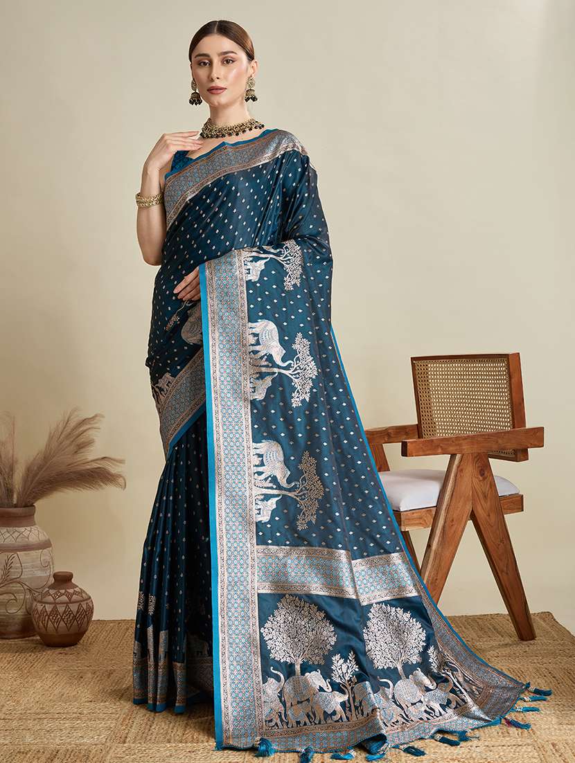 women self design banarasi saree with blouse - 22001361 - Standard Image - 1