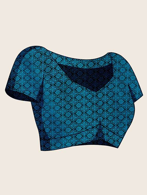 women self design banarasi saree with blouse - 22001361 - Standard Image - 6