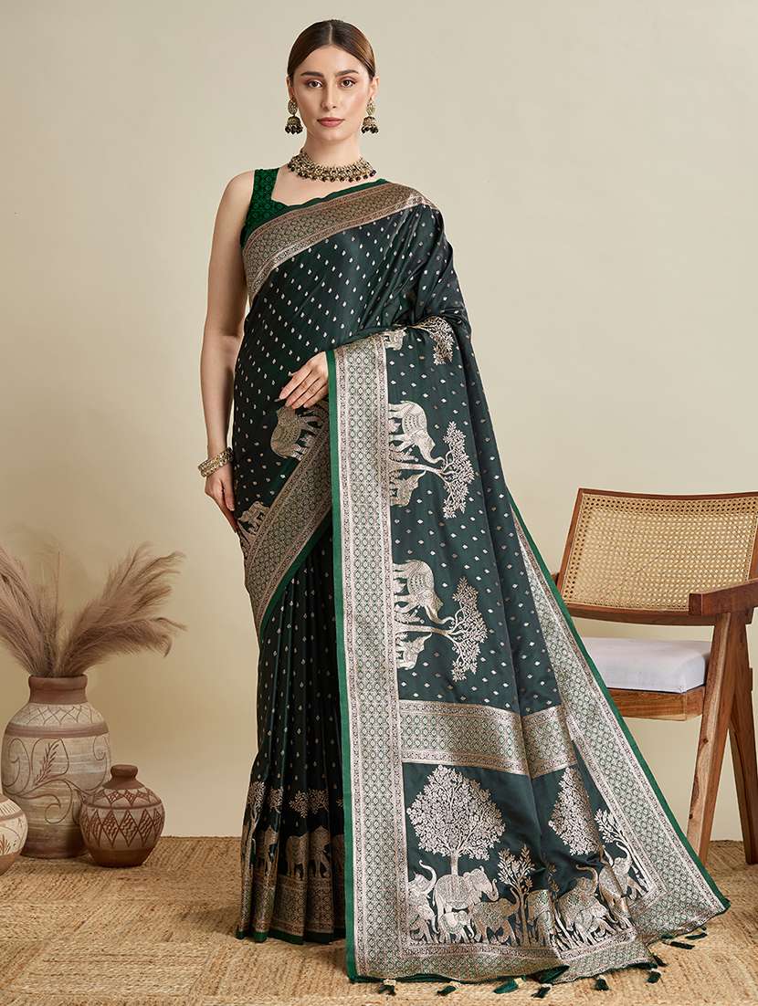 women self design banarasi saree with blouse - 22001362 -  Standard Image - 1