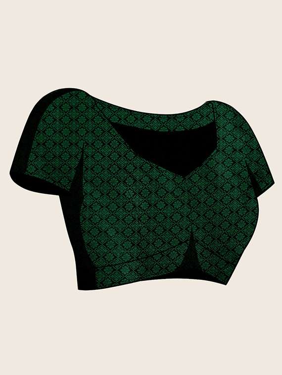 women self design banarasi saree with blouse - 22001362 -  Standard Image - 6