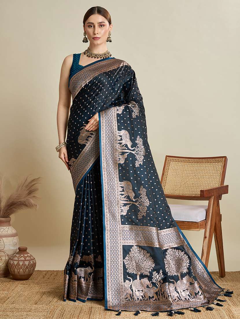 women self design banarasi saree with blouse - 22001363 -  Standard Image - 1