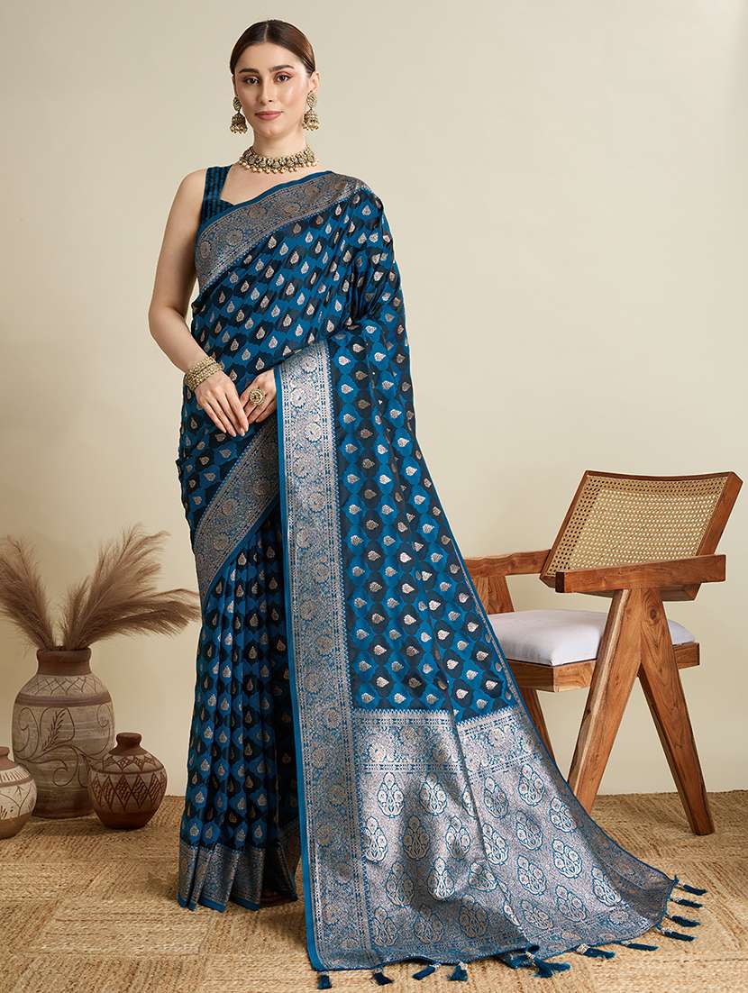 women self design banarasi saree with blouse - 22001366 -  Standard Image - 1