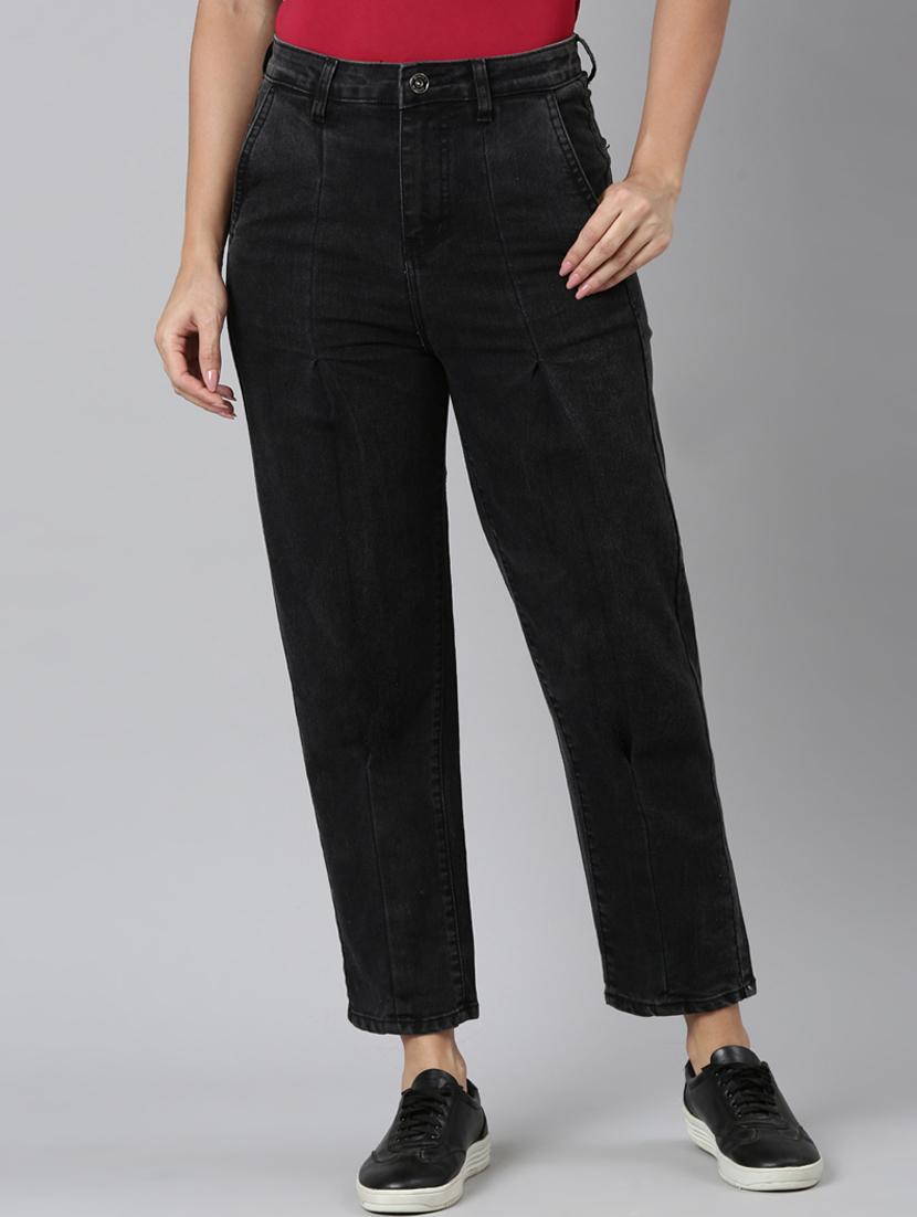 women washed mid rise mom fit jean - 22001875 -  Standard Image - 1