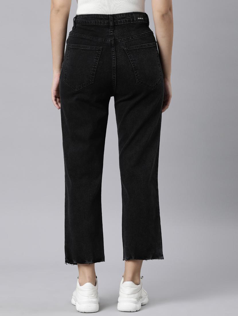 women washed mid rise mom fit jean - 22001880 - Standard Image - 4