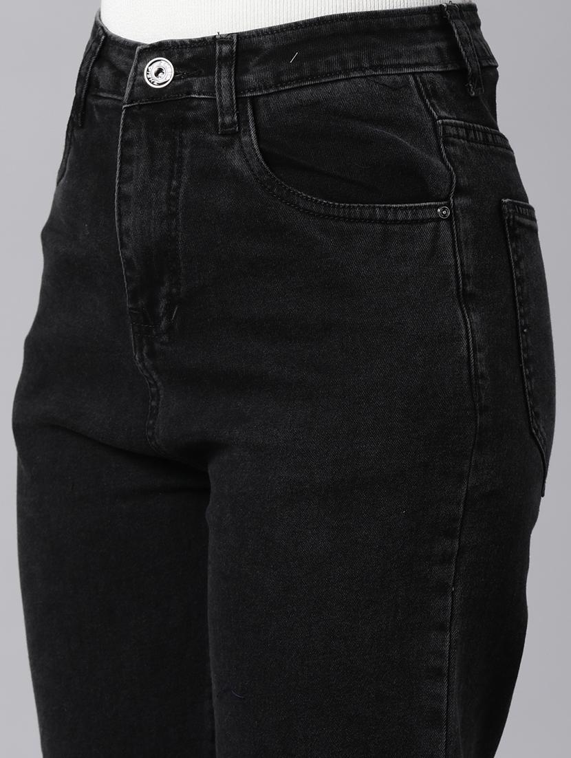 women washed mid rise mom fit jean - 22001880 - Standard Image - 6