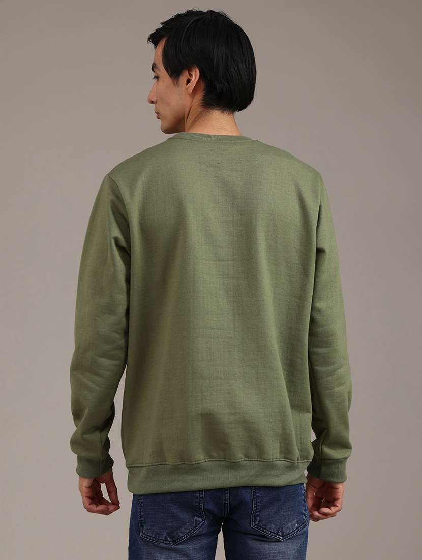 men printed long sleeve regular fit sweatshirt - 22002038 -  Standard Image - 4