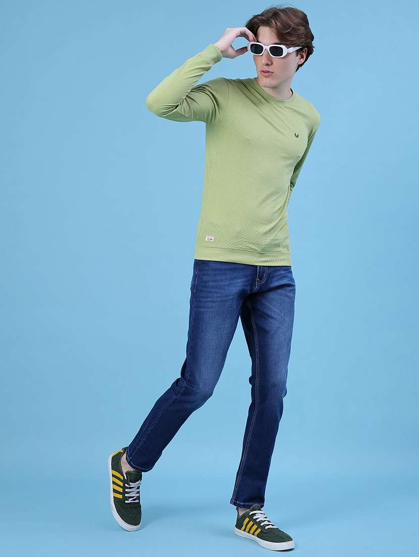 men solid mid rise slim fit jean - 22002046 -  Standard Image - 4