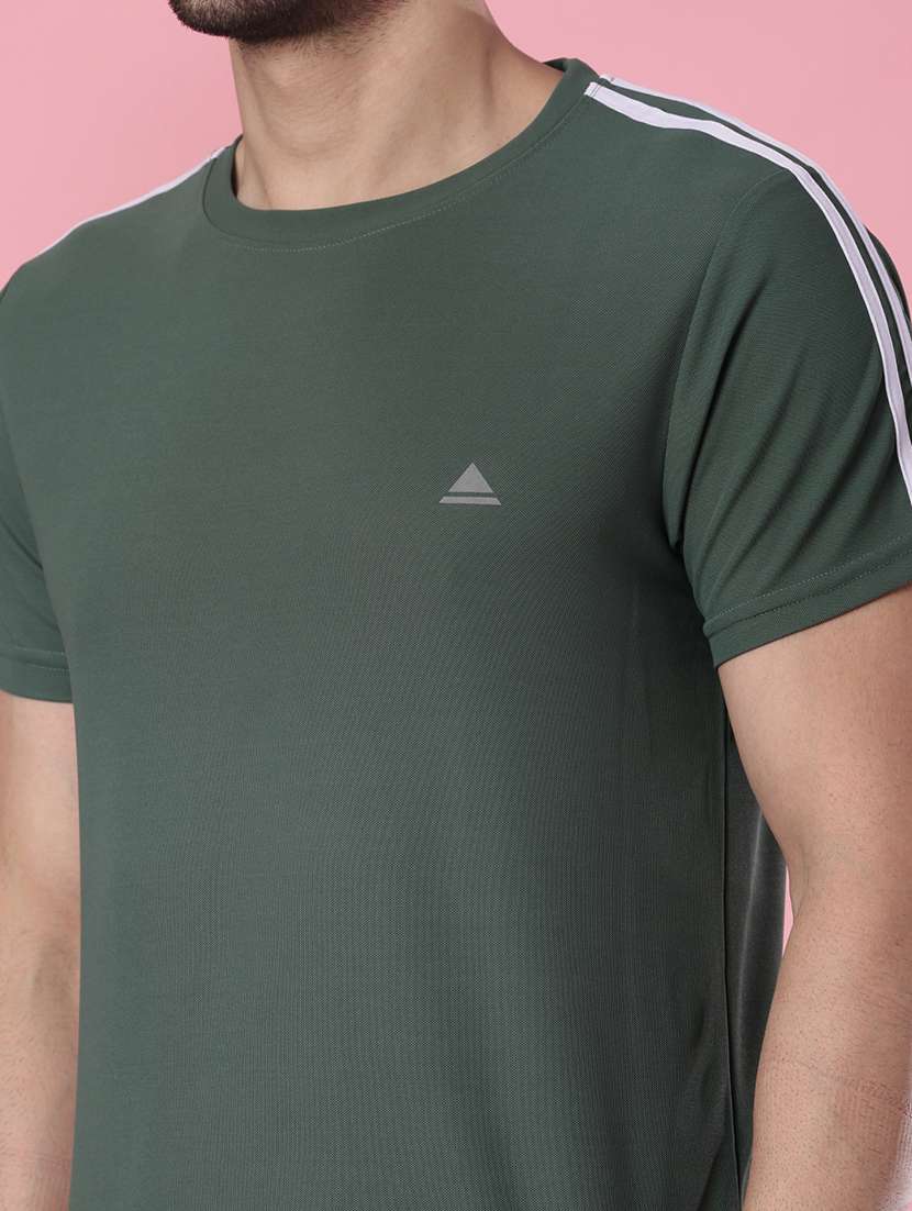 men taped short sleeve slim fit t-shirt - 22002270 -  Standard Image - 4
