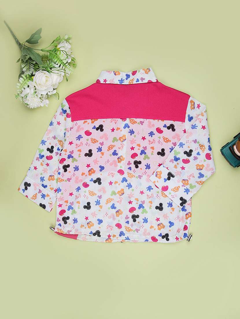 girls printed long sleeve shirt - 22002282 -  Standard Image - 1