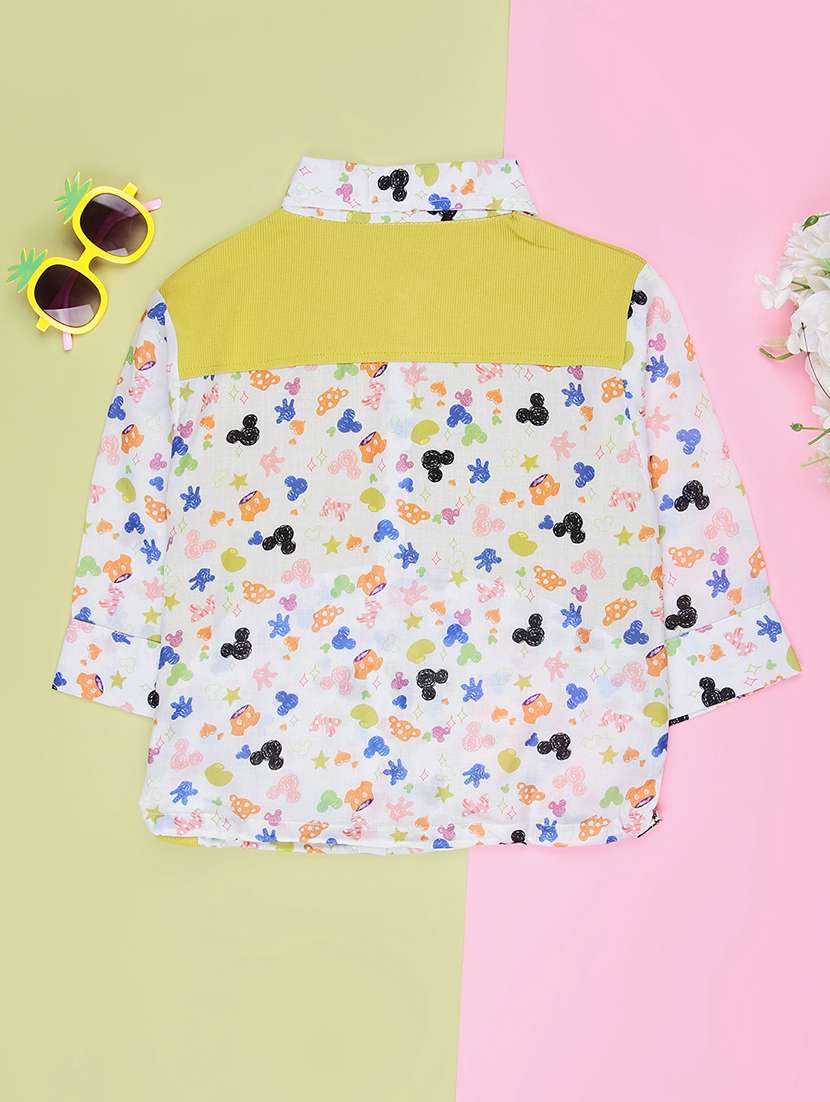 girls printed long sleeve shirt - 22002284 -  Standard Image - 1