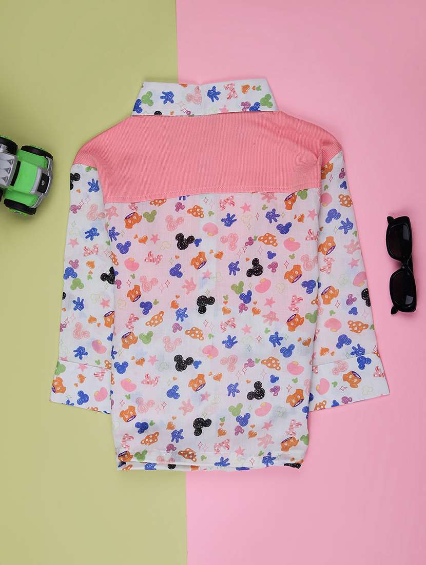 girls printed long sleeve shirt - 22002285 -  Standard Image - 1