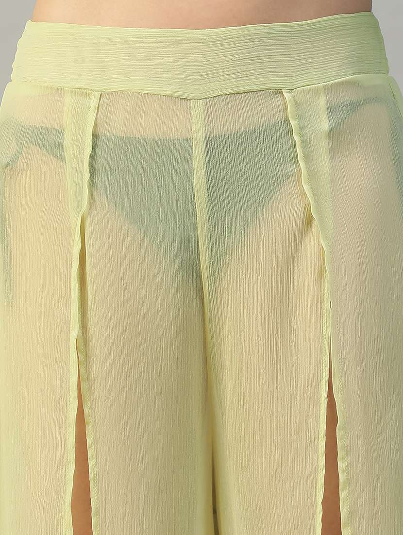 women yellow solid coverup bottom - 22002399 - Standard Image - 4