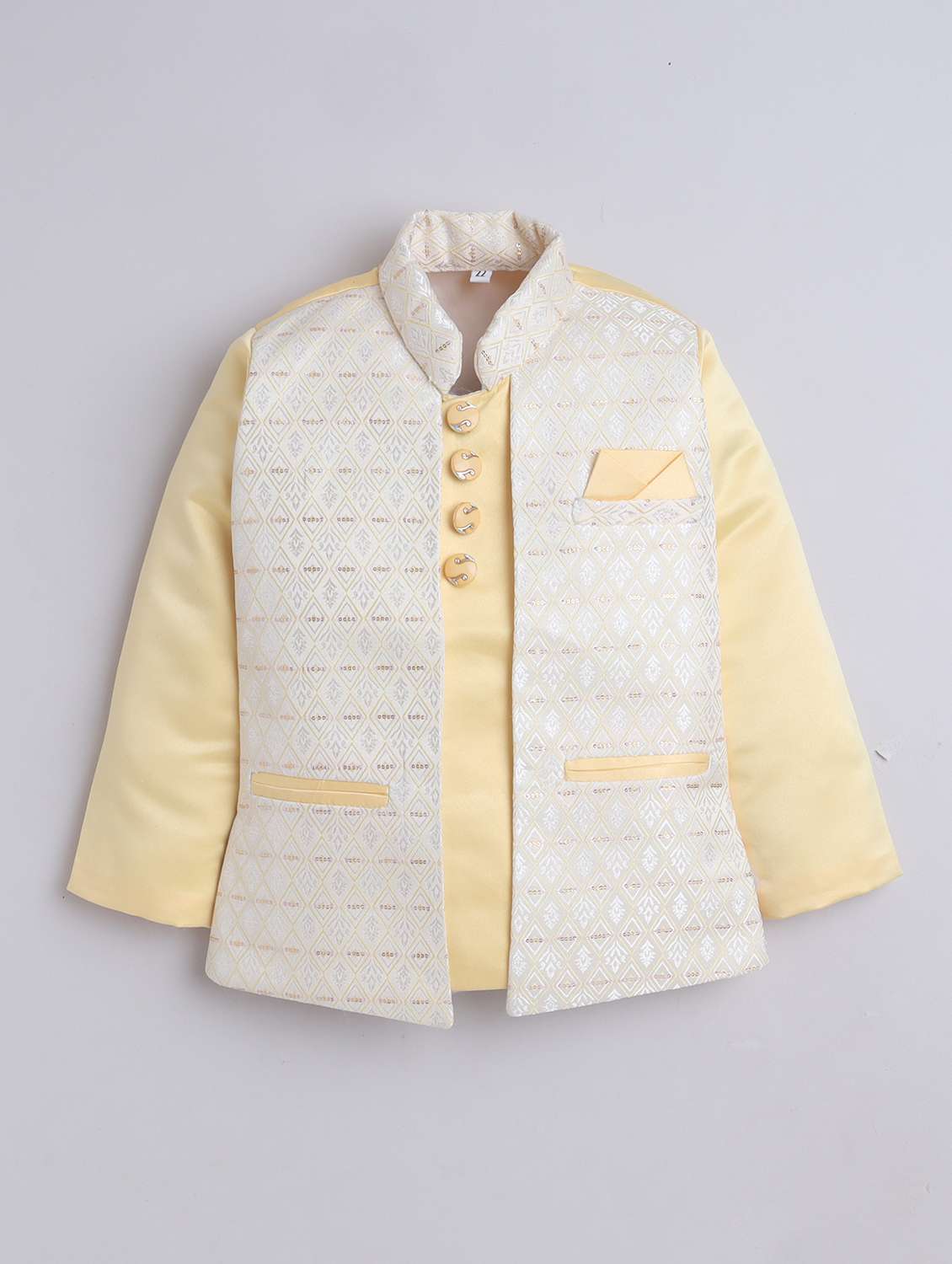 boys self designed long sleeve blazer and trouser set - 22002426 -  Standard Image - 1