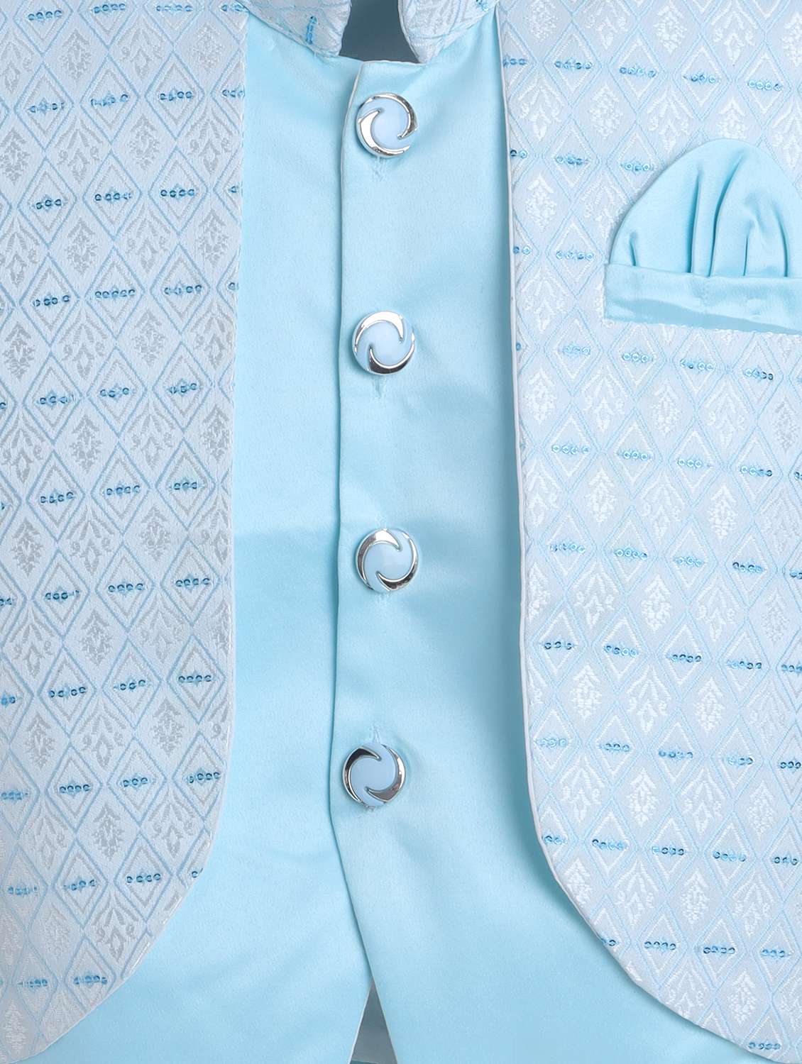 boys self designed long sleeve blazer and trouser set - 22002428 -  Standard Image - 4