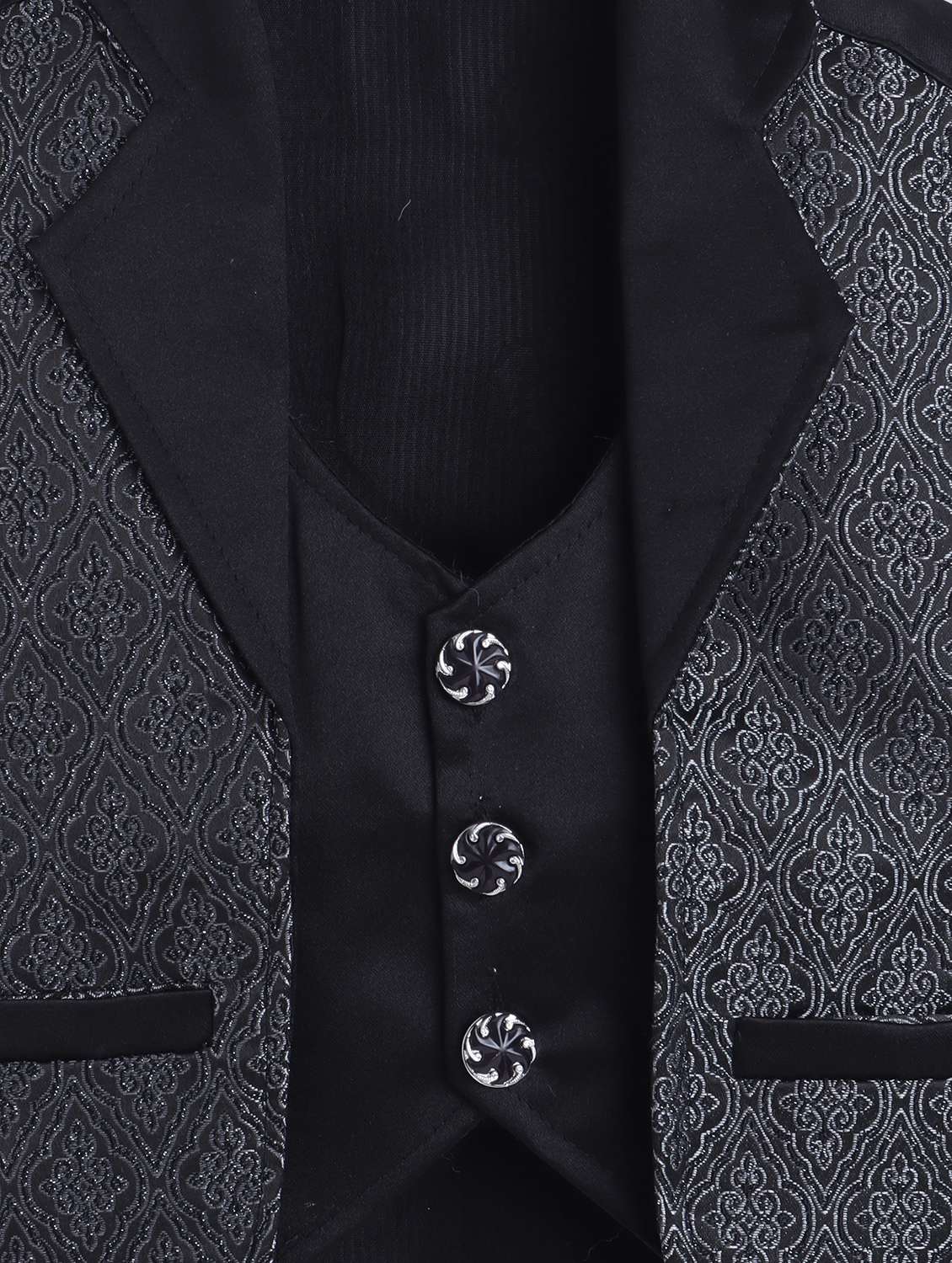 boys printed shirt and trouser with waistcoat - 22002436 -  Standard Image - 4