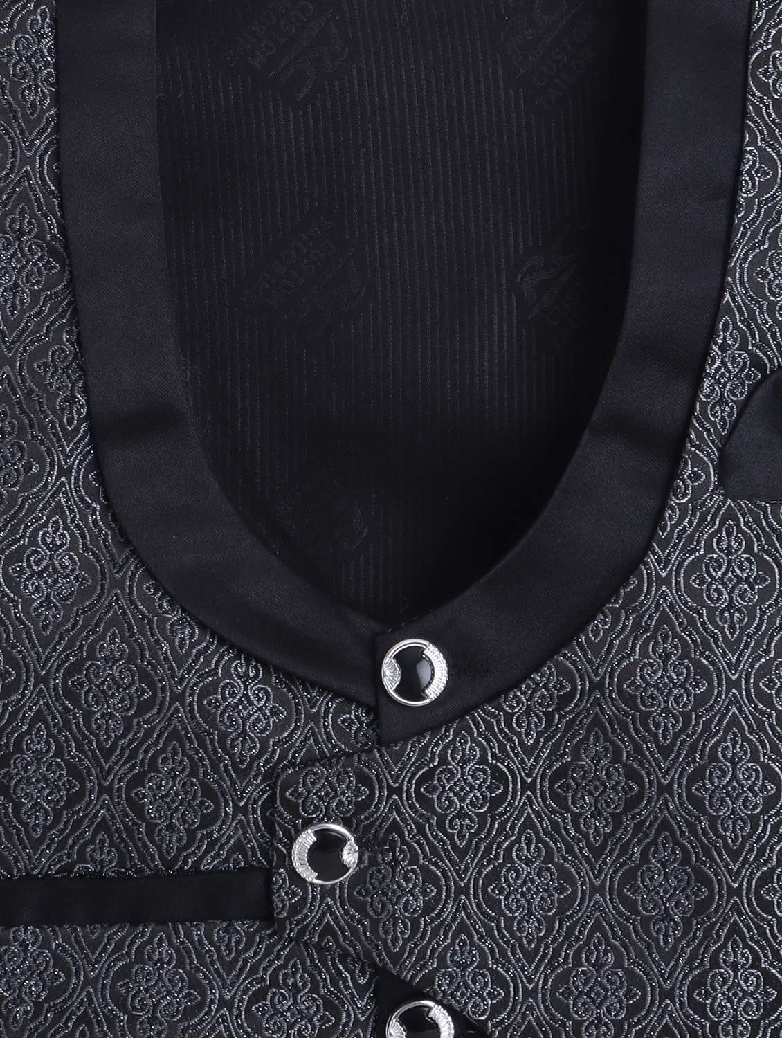 boys printed shirt and trouser with waistcoat - 22002439 -  Standard Image - 4