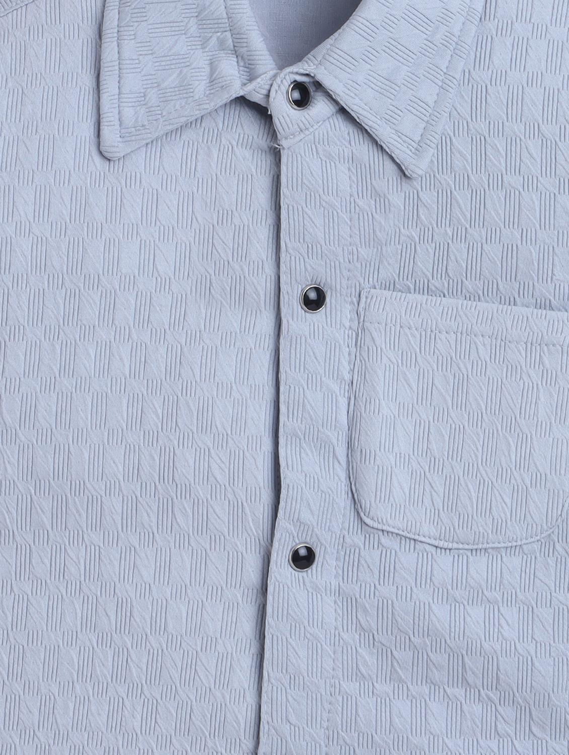 boys self designed shirt and short co-ord set - 22002442 - Standard Image - 4