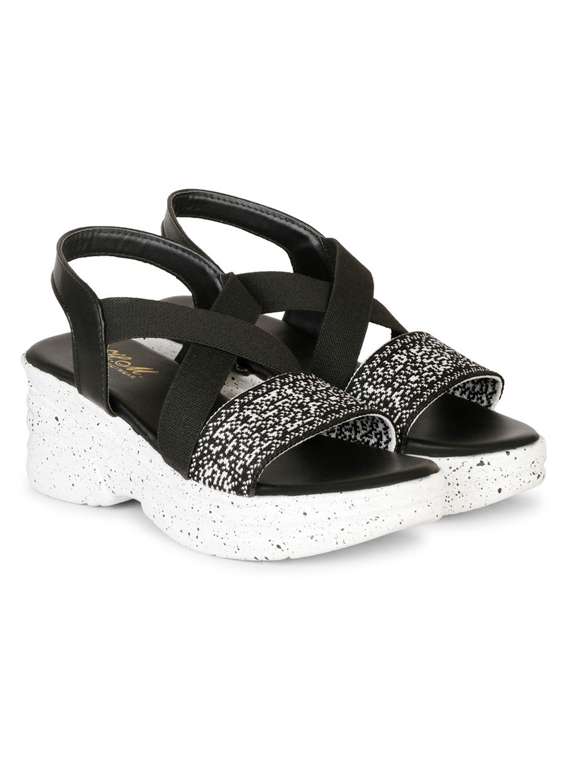 women black back strap platforms wedge - 22002449 -  Zoom Image - 0