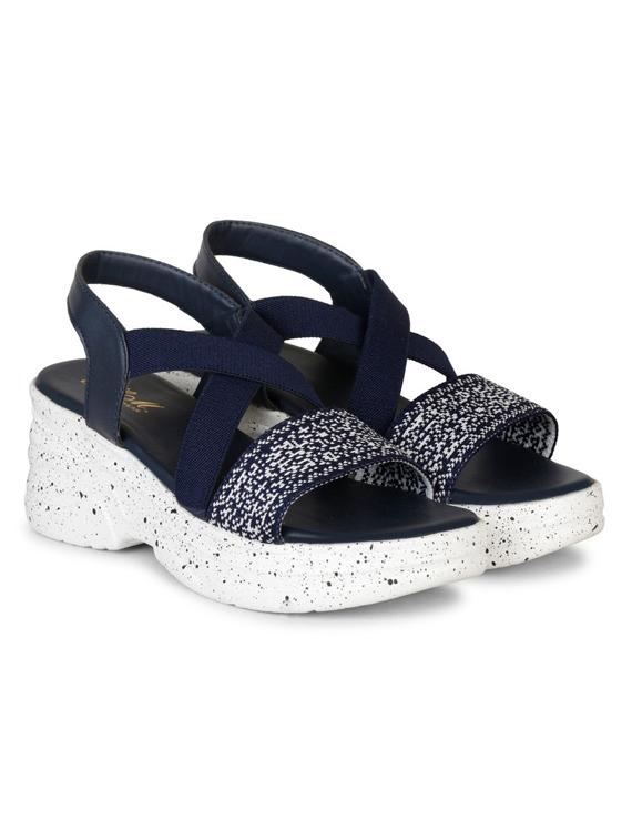 women blue back strap platforms wedge - 22002450 -  Zoom Image - 0