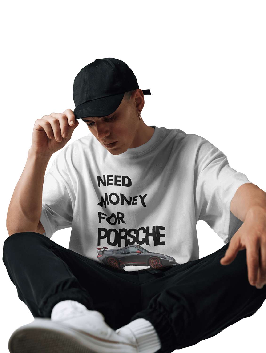 white cotton blend oversized tshirt - 22002485 -  Standard Image - 4