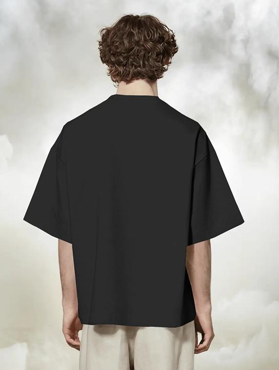 men printed short sleeve oversized t-shirt - 22002516 - Standard Image - 1