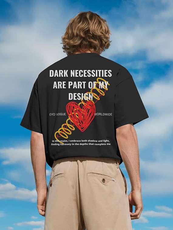 black cotton blend oversized tshirt - 22002521 - Standard Image - 1