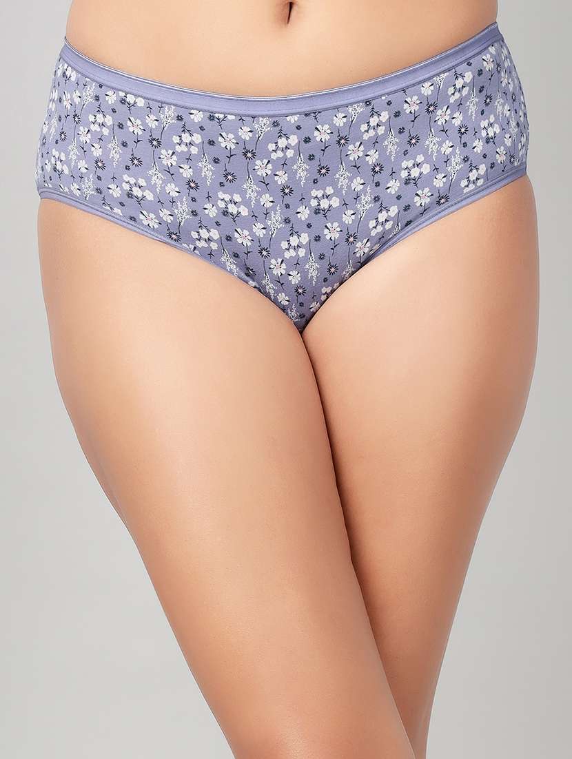 women floral print mid rise hipster panty