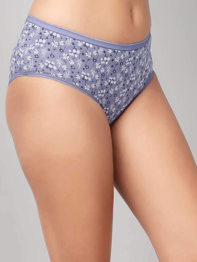 women floral print mid rise hipster panty - 22003046 -  Standard Image - 1
