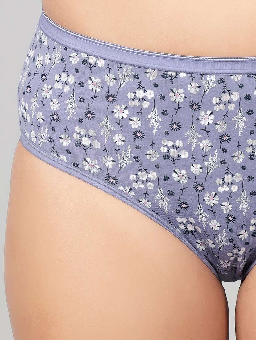 women floral print mid rise hipster panty - 22003046 -  Standard Image - 4