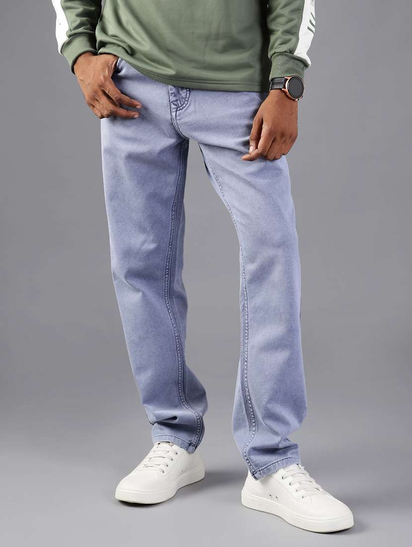 men plain mid rise full length jean - 22003236 -  Standard Image - 1