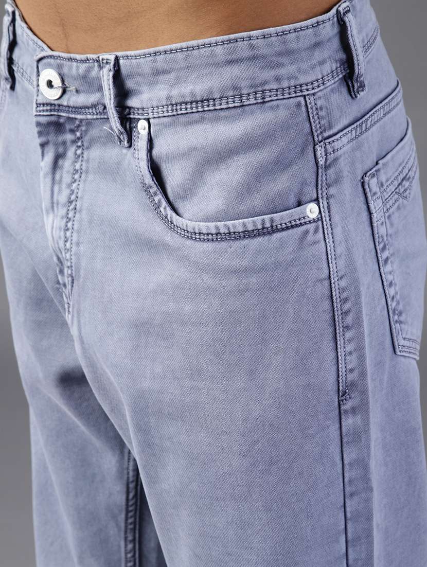 men plain mid rise full length jean - 22003236 -  Standard Image - 4