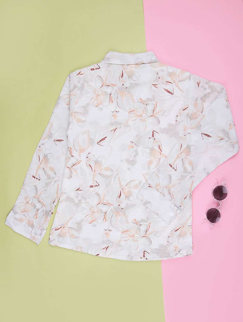 girls printed long sleeve top - 22003317 -  Standard Image - 1