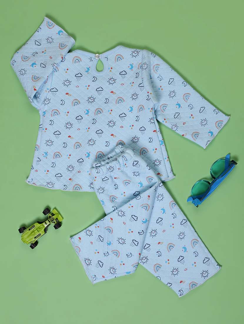 girls printed long sleeve full length set - 22003450 -  Standard Image - 1