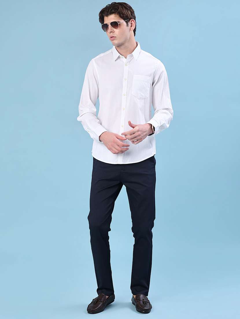 men solid collared long sleeve shirt - 22003495 -  Standard Image - 4