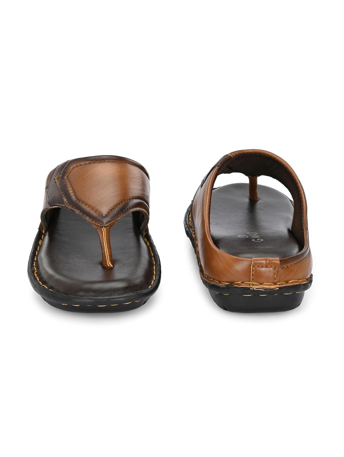 tan synthetic slip on sandals - 22003744 - Standard Image - 4
