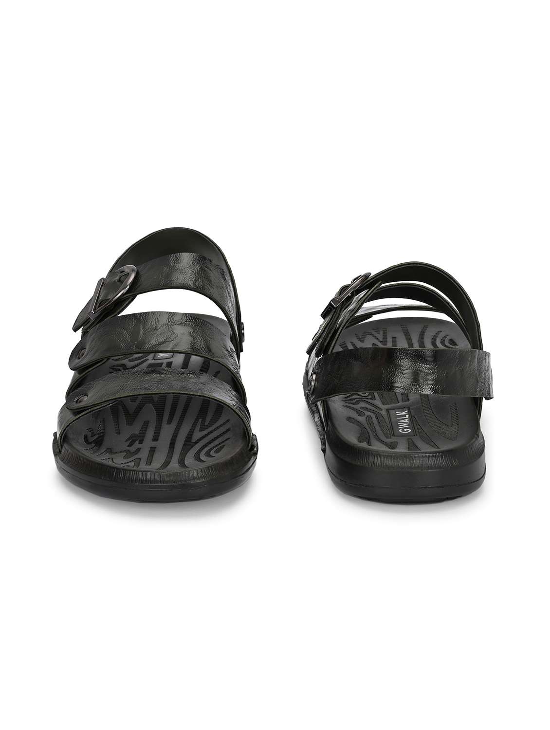 men olive back strap sandal - 22003906 -  Standard Image - 4