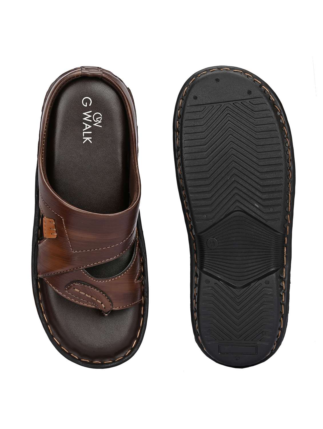 men solid toe separator sandal - 22003914 -  Standard Image - 4