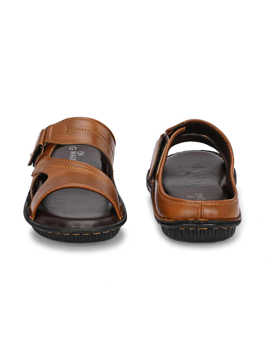 men tan slip on sandal - 22003918 -  Standard Image - 1