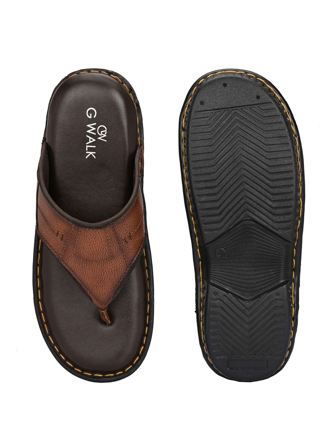 men solid toe separator sandal - 22003927 -  Standard Image - 4