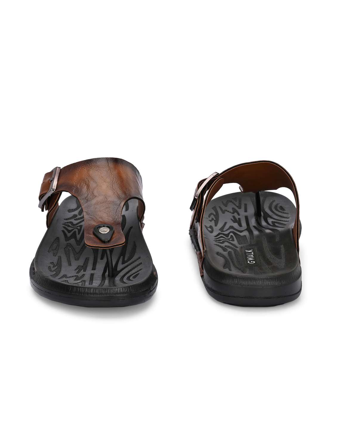 men tan toe seperator sandal - 22003937 -  Standard Image - 4